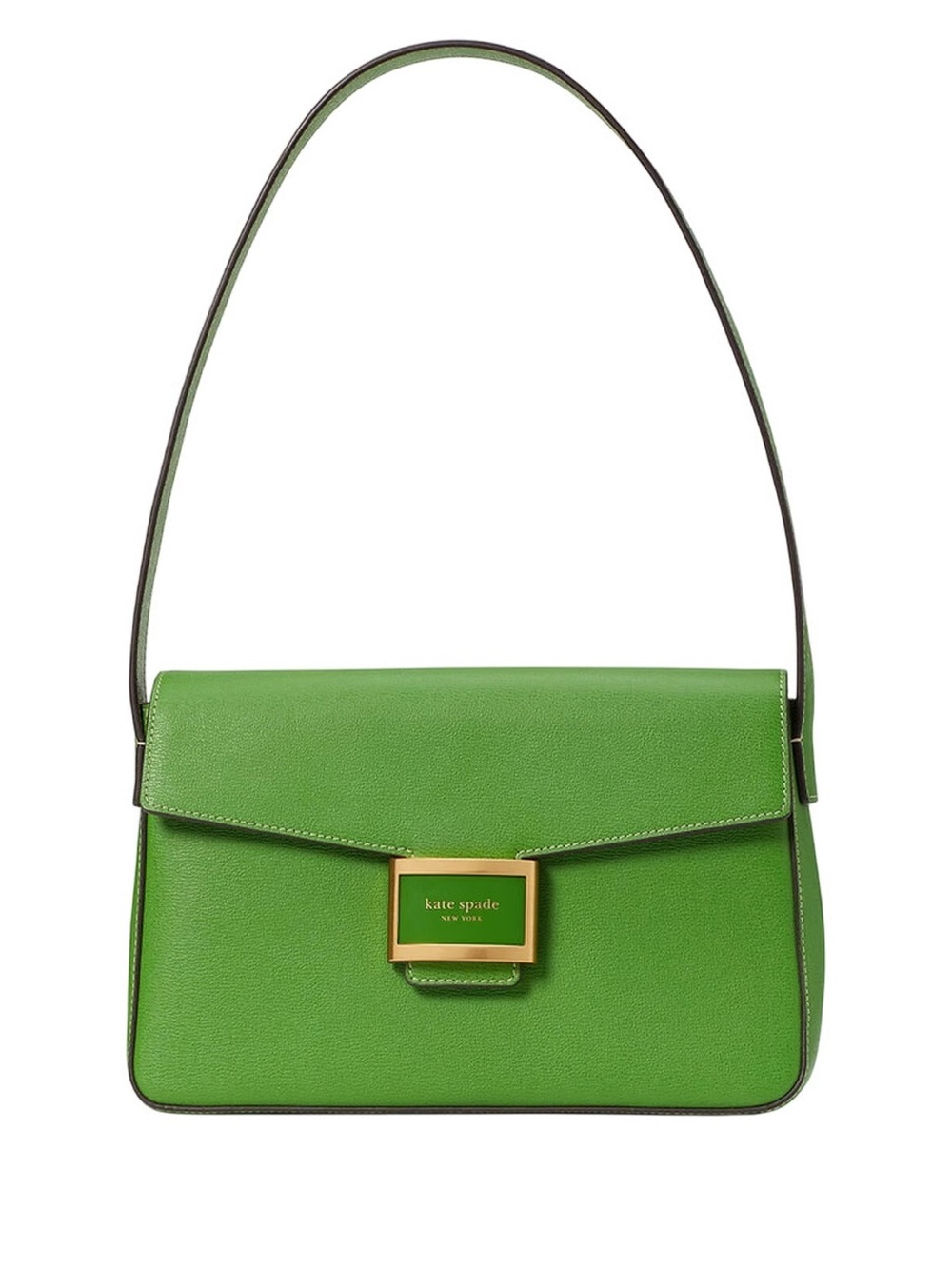 Kate Spade Kate Medium Green Leather Shoulder Bag